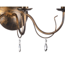 APPLIQUE 3 LUCI ONLI "DELIA" BRONZO E14